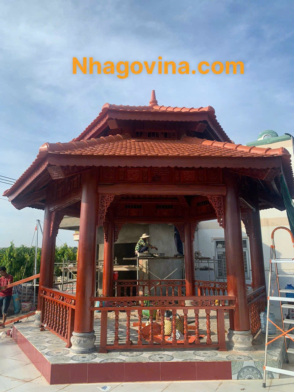 Nhà chòi lục giác - Nhà Gỗ Vina - Công Ty Cổ Phần XNK Al Metal